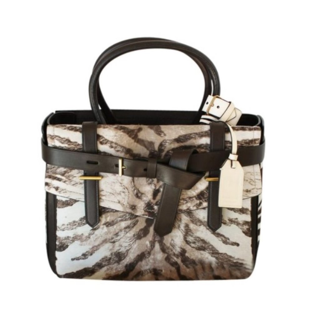 Reed Krakoff Handbag Brown Fur / Leather Bag Tote New with Tags